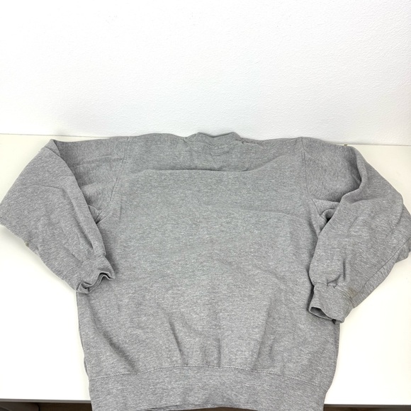 Vintage 90's Soffe University of Wyoming Cowboys Gray Crewneck Sweater - Picture 11 of 11